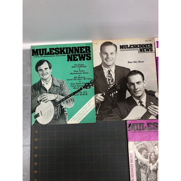 5 Muleskinner News Blue Grass Music Magazine 1975 Feb Mar Jun Jul & Aug Issues - Picture 2 of 8